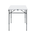 Mainstays 4' Adjustable Height Centerfold Folding Table, Black