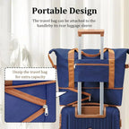 5-piece PP hardshell lightweight travel carry-on luggage set with dual spinner wheels