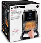 Chefman Compact 6.3-Quart Digital Air Fryer with Rotisserie Dehydrator and Convection Oven