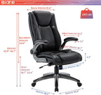 Executive Office Chair Computer Desk Chair Swivel Home Office Chair Upgraded Casters