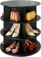 SpaceAid 7 Tier Rotating Shoe Rack Tower, Spinning Shoe Display Lazy Susan