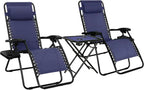 Amazon Basics Outdoor Patio Mesh Adjustable Zero Gravity Lounge Chair Recliners set of 2