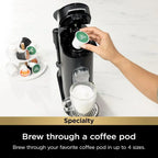 Ninja Coffee Maker Single Cup Brews with pods and grounds K-Cup compatible 4 brewing methods