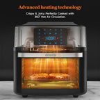 Large 20-quart air fryer 10-in-1 oven-air fryer combo Air fryer rotisserie rack 3 dehydrating racks