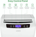 Waykar 2000 Sq. Ft Dehumidifier for Home and Basements, with Auto or Manual Drainage, 0.66 Gallon Water Tank Capacity