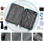 Luggage 6-piece hardshell expandable suitcase lightweight travel carry-on luggage set