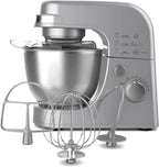 Hamilton Beach Electric Stand Mixer, 4 Quarts, Dough Hook, Flat Beater Attachments, Splash Guard 7 Speeds with Whisk, Black