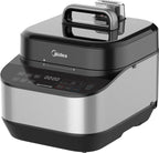 Midea 12-in-1 electric pressure cooker, multi-function slow cooker, rice cooker, steamer, wok