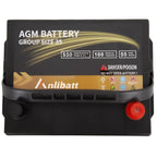 Anlibatt Car AGM Battery Group Size 48 H6 Start Stop Battery 12V 70Ah 760CCA Maintenance Free Rechargeable