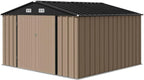 Devoko Outdoor Storage Shed Lockable Metal Garden Shed Steel Anti-Corrosion Storage House