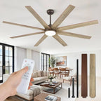 Ceiling Fan Indoor/Outdoor 8 Blades 65 inches