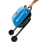 Americana Walk-A-Bout, Original Square Charcoal Grill-100% Pre-Assembled Portable Steel, Blue