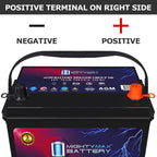 MM-H5 Start and Stop Car BCI Group Size 47 12V 60 AH, 100RC, 680 CCA Rechargeable AGM Car Battery