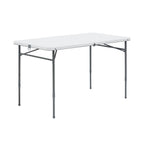 Mainstays 4' Adjustable Height Centerfold Folding Table, Black