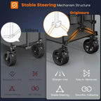 38 long foldable four-wheel stroller 460 lb capacity 220 liter folding beach stroller