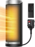 Space Heater 1500W Electric Indoor Heater with Thermostat Quiet Portable Heater