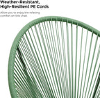 Outdoor Settee 2-Seat Garden Furniture with Backrest PE Rattan