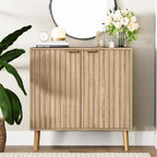 Free Standing Cabinet Black Wood for Living Room, Bedroom, Dining Room, Hallway, Entryway