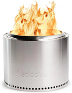 Solo Stove Bonfire 2.0 with Stand, 19.5 Inch Smokeless Fire Pit with Removable Ash Pan - Portable Outdoor Fire Pit - Stainless Steel Wood Burning Fireplace, Ideal for 4-6 People, 21.75 lbs