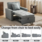Sofa Bed Chair Convertible Sleeper Sofa with Pull-Out Bed