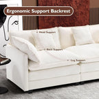 ihanherry 146-inch U-shaped modern sofa modular area cloud sofa