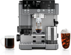 Ninja Luxe Café 3-in-1 Espresso, Drip Coffee and Cold Brew Machine | Integrated Coffee Grinder, Milk Frother, Assisted Tamper & Built-In Espresso Accessory Storage | Stainless Steel | ES601