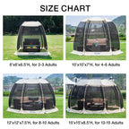 Alvantor Screen House Gazebo Pop Up Igloo Screened Canopy Tent with Mosquito Netting Sides