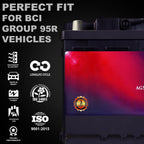 MM-H5 Start and Stop Car BCI Group Size 47 12V 60 AH, 100RC, 680 CCA Rechargeable AGM Car Battery