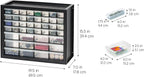 IRIS USA Screw Tool Organizer Small Parts Cabinet Chest Storage Drawers Organization Toolbox