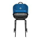 Americana Walk-A-Bout, Original Square Charcoal Grill-100% Pre-Assembled Portable Steel, Blue