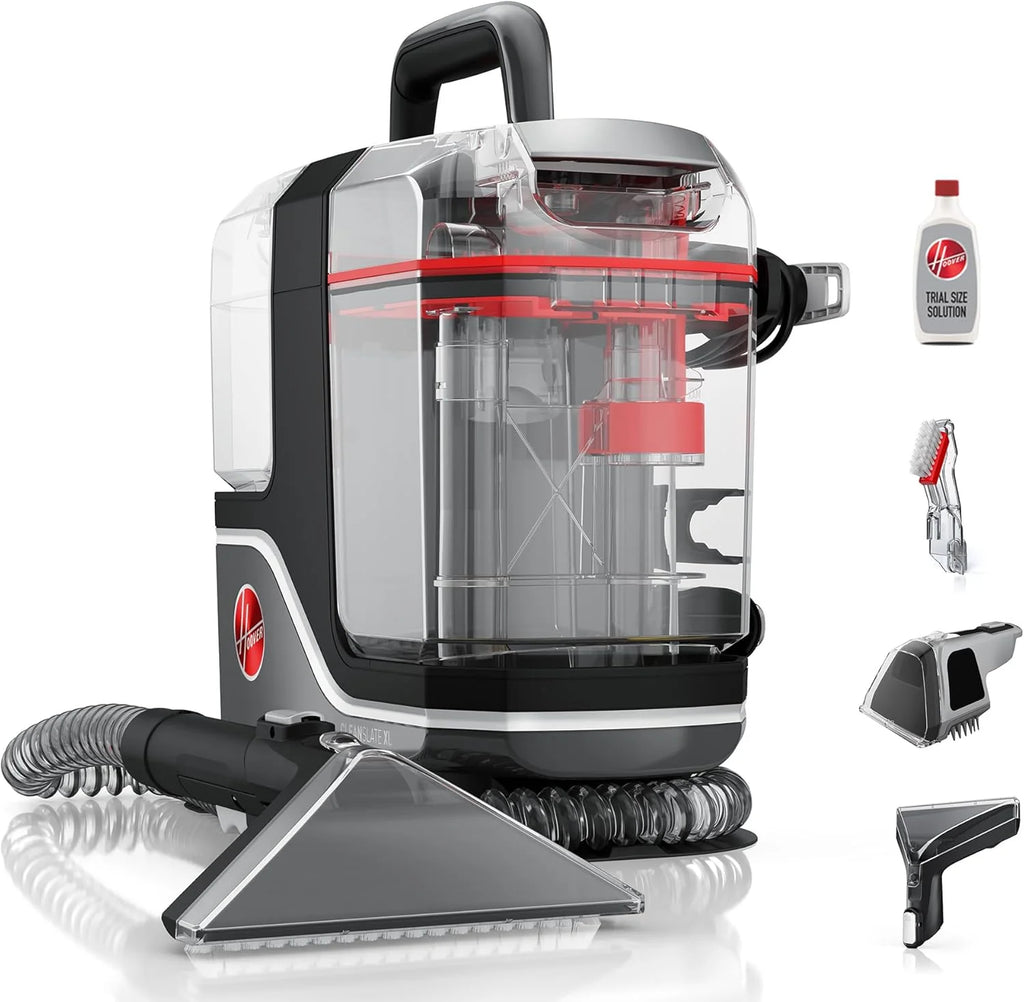 Hoover CleanSlate Plus Portable Carpet & Upholstery Spot Cleaner with Powerful Suction and Multiple Tools