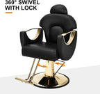 Artist Hand Salon Chair Reclining Barber Chair Oversized Hydraulic Pump Hair Salon Chair