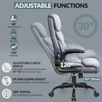 Office Chair Large High-Foot Computer Desk Chair Chair Lumbar Support Rotating Computer Chair