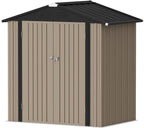 Devoko Outdoor Storage Shed Lockable Metal Garden Shed Steel Anti-Corrosion Storage House