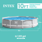 Intex 26719EH 14ft x 42in Prism Frame Above Ground Swimming Pool with Pump
