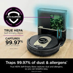 AI Robot Vacuum with XL HEPA Self-Empty Base Bagless 60-Day Capacity LIDAR Navigation