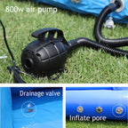 Relunch 33FT Inflatable Volleyball Court, 2 in 1 Volleyball Pool Football Court Water Soccer Field with 800W Blower for Beach Backyard Outdoor Summer Party ,33ft(L) x 16.5ft(W) x 7ft(H)