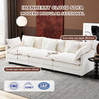 ihanherry 146-inch U-shaped modern sofa modular area cloud sofa