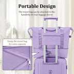 5-piece PP hardshell lightweight travel carry-on luggage set with dual spinner wheels