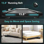 2.5 HP Portable Treadmill with Inclined Walking Pad Panel and Remote 4-in-1 Walking Treadmill