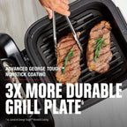 George Foreman Beyond Grill?7-in-1 Electric Indoor Grill with Air Fry Technology, MCAFD800D, Black, Large