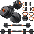 Feierdun adjustable dumbbells with connectors Barbell, kettlebell push-up stand