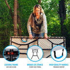 “Lifetime 5-Foot Fold-in-Half Table – Portable Indoor/Outdoor Utility Table for Camping, Events & Tailgating – Gray