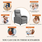 Sweet and crisp rocking chair 360 degree rotating recliner with sliding function