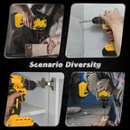 Cordless Drill Driver Compatible with Dewalt 20V Battery Brushless Two Speed