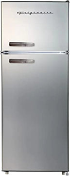 Frigidaire EFR753 2 Door Apartment Size Refrigerator with Freezer Retro Chrome Handle