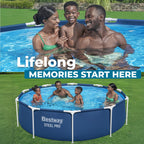 Bestway Steel Pro 10' x 30 Above Ground Swimming Pool Set with Filter Pump