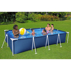 Open Box Bestway 13 ' x 32  Rectangular Above Ground Swimming Pool, Blue