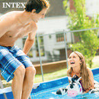 Intex 14.75' x 33 Rectangular Frame Above Ground Outdoor Swimming Pool