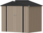 Devoko Outdoor Storage Shed 5 x 3 FT Lockable Metal Garden Steel Anti-Corrosion Storage House